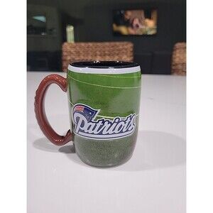 New England Patriots Coffee Mug Cup 3D Boelter Brands Football Pigskin Embossed